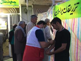 خدمت رسانی هلال احمر ایران به بیشتر از ۱۲ هزار زائر حسینی در سامرا