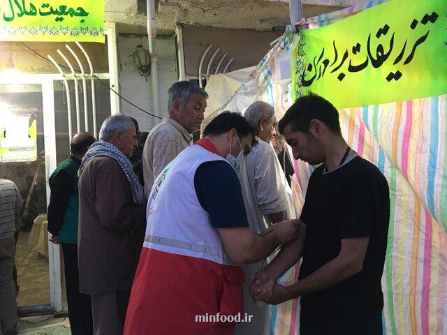 خدمت رسانی هلال احمر ایران به بیشتر از ۱۲ هزار زائر حسینی در سامرا